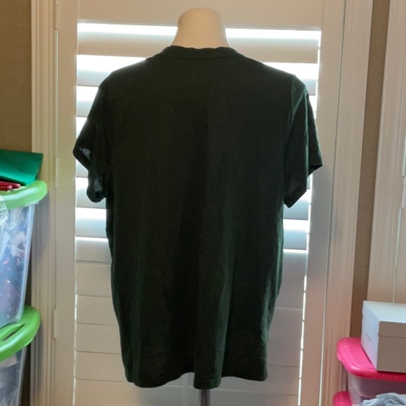 dip Dark Green Short Sleeve V-Neck Tee - Picture 3 of 6